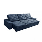 Sofá 4 Lugares Retrátil Reclinável Veludo 290cm Maldivas Ferg