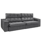 Sofá 4 Lugares Safira 252cm Cinza
