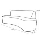 Sofá 4 Lugares Sala De Estar 260 Cm Bélgica Veludo Rosê G15 -