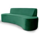 Sofá 4 Lugares Sala De Estar 260 Cm Bélgica Veludo Verde G15