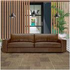 Sofá 4 Lugares Sala De Estar 270 Cm Pés Madeira Oslo Couro Ca