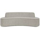 Sofá 4 Lugares Sala De Estar Cancún D02 Bouclê Bege 280 Cm C-