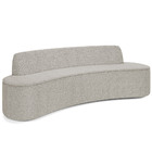 Sofá 4 Lugares Sala De Estar Cancún D02 Bouclê Bege 280 Cm C-