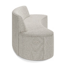 Sofá 4 Lugares Sala De Estar Cancún D02 Bouclê Creme 300 Cm C