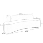 Sofá 4 Lugares Sala De Estar Cancún D02 Veludo Azul Turquesa