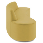 Sofá 4 Lugares Sala De Estar Cancún D02 Veludo Mostarda 280 C