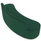 Sofá 4 Lugares Sala De Estar Cancún D02 Veludo Verde Musgo 23