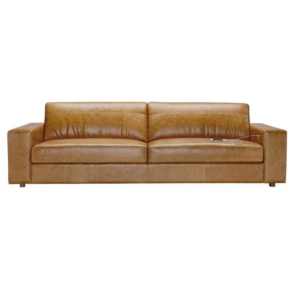 Sofá 4 Lugares Sala De Estar Com Entrada Usb Oslo 270 Cm Cour