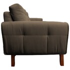 Sofá 4 Lugares Sala De Estar Eros 260 Cm Veludo Capuccino Bas