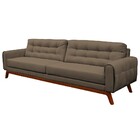 Sofá 4 Lugares Sala De Estar Eros 260 Cm Veludo Capuccino Bas