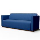 Sofá 4 Lugares Sala De Estar Hórus 260 Cm Veludo Azul G15 - G