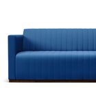 Sofá 4 Lugares Sala De Estar Hórus 260 Cm Veludo Azul G15 - G
