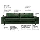 Sofá 4 Lugares Sala De Estar Pés Madeira 280cm Com Usb Minsqu