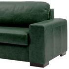 Sofá 4 Lugares Sala De Estar Pés Madeira Aisla 240 Cm Couro V