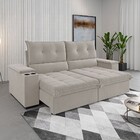 Sofá 4 Lugares Santiago Retrátil E Reclinável Marfim - Viero