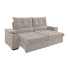 Sofá 4 Lugares Santiago Retrátil E Reclinável Marfim - Viero