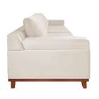 Sofá 4 Lugares Snow Linho Bege Claro 240 Cm