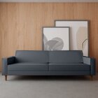 Sofá 4 Lugares Square Living Contemporâneo Cinza Claro/cinza