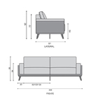 Sofá 4 Lugares Tiffany Em Veludo 2,80m Séfora Plus