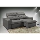 Sofá 4 Lugares Turmalina 252cm Cinza