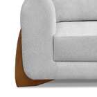 Sofá 4 Lugares Yves Linho Rústico Grigio