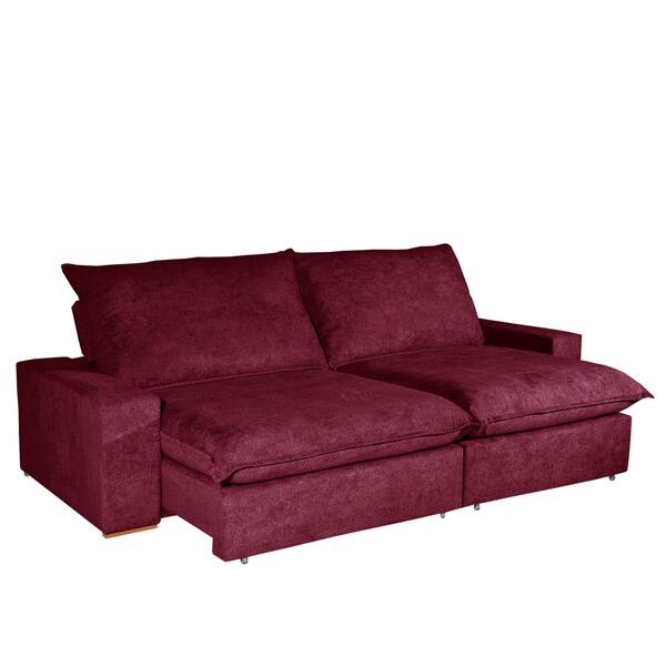 Sofá 5 Lugares 2,90m Retrátil E Reclinável Lazzio Bom Pastor