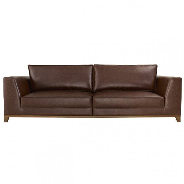 Sofá 5 Lugares 290cm Ipê Espresso Móveis Marrom