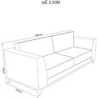 Sofá 5 Lugares 290cm Ipê Espresso Móveis Marrom