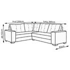 Sofá 5 Lugares Bia De Canto Suede Cinza G30 - Império Estofad