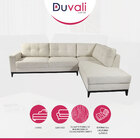 Sofá 5 Lugares Canto Living 248 Cm Capri Chaise Pé Palito Mad