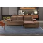 Sofá 5 Lugares Com Chaise Direito Clássico Com Entrada Usb Li