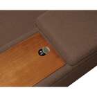 Sofá 5 Lugares Com Chaise Direito Clássico Com Entrada Usb Li