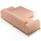 Sofá 5 Lugares Com Chaise Direito Para Sala De Estar Molino 3