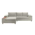 Sofá 5 Lugares Com Chaise Esquerdo Clássico Com Entrada Usb L