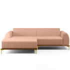 Sofá 5 Lugares Com Chaise Esquerdo Para Sala De Estar Molino