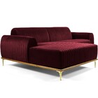 Sofá 5 Lugares Com Chaise Esquerdo Para Sala Molino 320cm D02