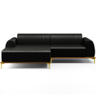 Sofá 5 Lugares Com Chaise Esquerdo Sala Estar Molino 300cm D0