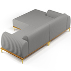 Sofá 5 Lugares Com Chaise Esquerdo Sala Estar Molino 320cm D0