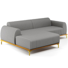 Sofá 5 Lugares Com Chaise Esquerdo Sala Estar Molino 320cm D0