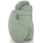 Sofá 5 Lugares Com Puff 382cm Orgânico Lyor Linho Verde Z55 -