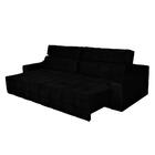 Sofá 5 Lugares Connect 2,70m Retrátil E Reclinável Pena Preto