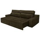 Sofá 5 Lugares Connect 2,70m Retrátil E Reclinável Suede Amas