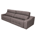 Sofá 5 Lugares Connect Retrátil E Reclinável Pena -