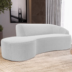 Sofá 5 Lugares Curvo Sala De Estar Living Firenze Direito D02