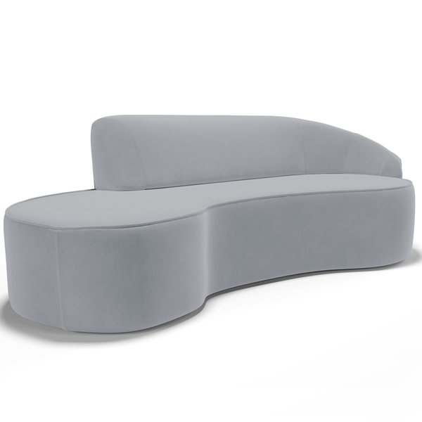 Sofá 5 Lugares Curvo Sala De Estar Living Firenze Direito D02