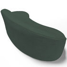 Sofá 5 Lugares Curvo Sala De Estar Living Firenze Direito D02