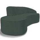 Sofá 5 Lugares Curvo Sala De Estar Living Firenze Direito D02