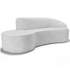 Sofá 5 Lugares Curvo Sala De Estar Living Firenze Direito D02