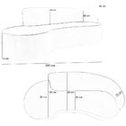 Sofá 5 Lugares Curvo Sala De Estar Living Firenze Direito D02