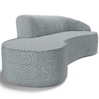 Sofá 5 Lugares Curvo Sala De Estar Living Firenze Direito D02